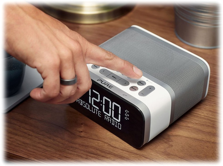Budzik biurkowy Pure Siesta S6 Biały (151853) (759454518530) - obraz 7