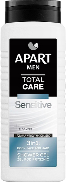 Гель для душу Total Care Sensitive Apart Natural Men 500 мл (5900931033922) - зображення 1