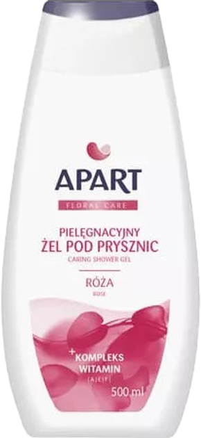 Żel pod prysznic Apart Natural Floral Care pielęgnacyjny róża 500 ml (5900931031393) - obraz 1