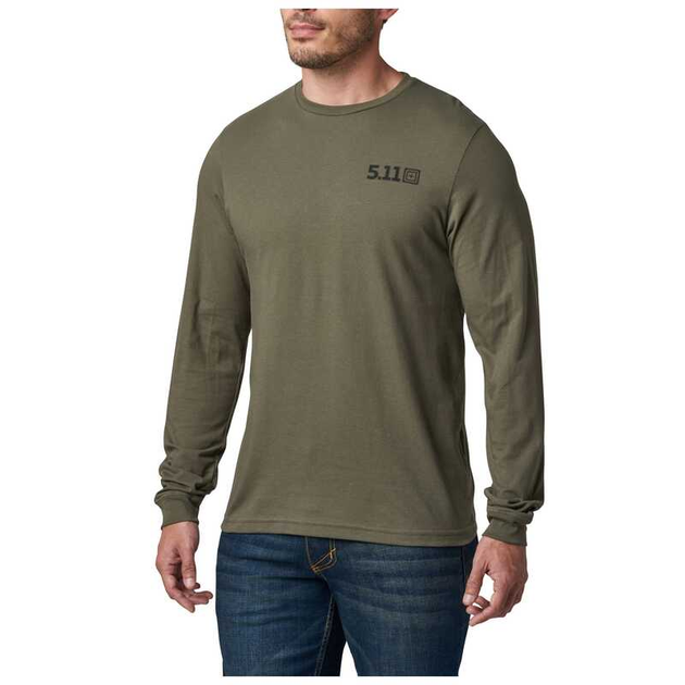 Футболка с длинным рукавом 5.11 SERVED FRESH LONG SLEEVE TEE 72560 Large, Ranger Green - изображение 1