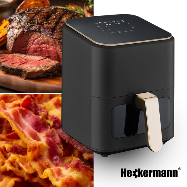 Аерофрітюрниця мультипіч Heckermann RA510D 4л 1800W - зображення 5