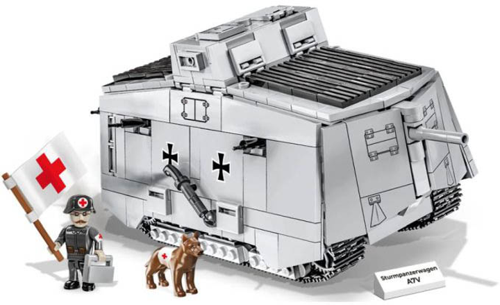 Конструктор Cobi HC Great War Sturmpanzer wagen A7V 840 деталей (5902251029890) - зображення 3