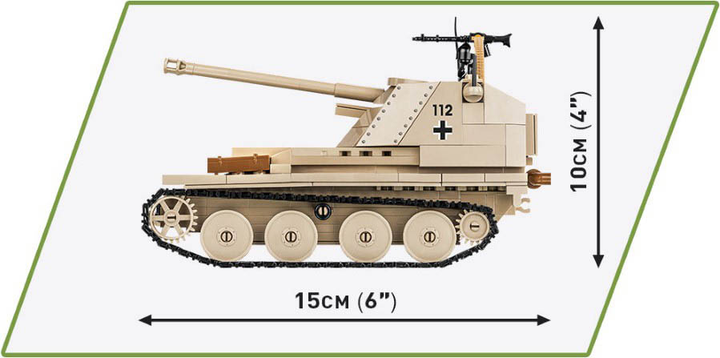 Klocki konstrukcyjne Cobi Marder III Ausf.M 367 elementów (5902251022822) - obraz 3