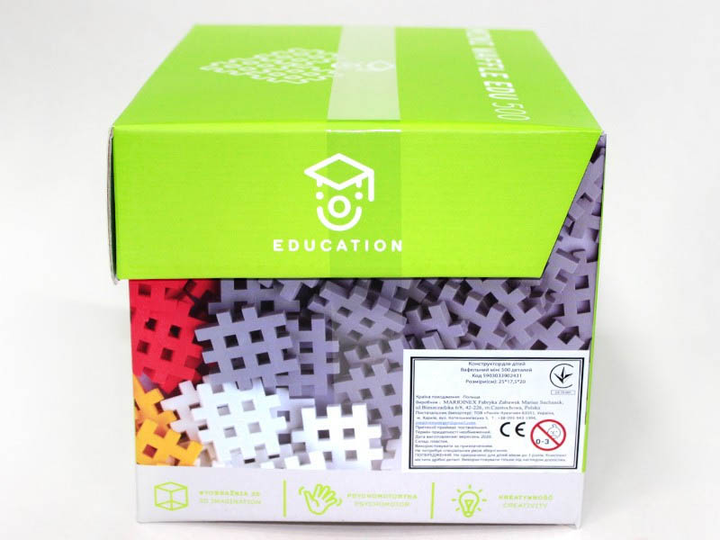 Klocki konstrukcyjne Marioinex Mini Wafle EDU 500 elementów (5903033902431) - obraz 3