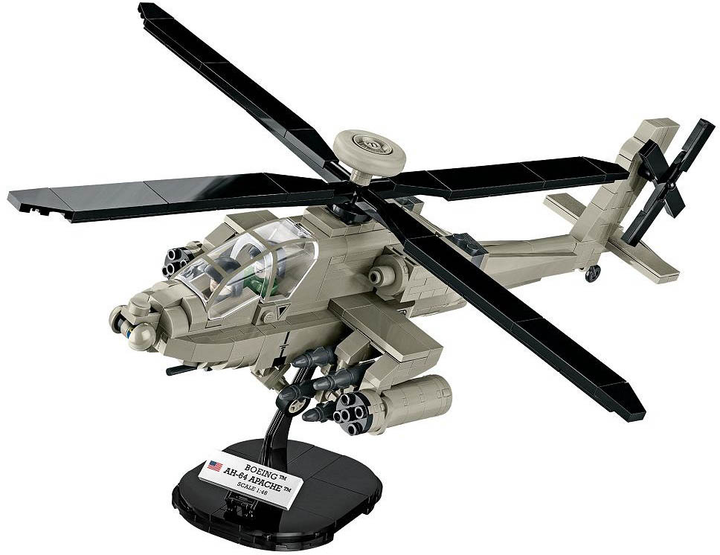Klocki konstrukcyjne Cobi AH-64 Apache 510 elementów (5902251058081) - obraz 3