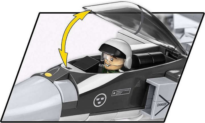 Конструктор Cobi Armed Forces SAAB Jas 39 Gripen E 480 деталей (5902251058203) - зображення 5
