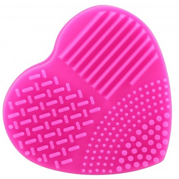 Очищувач пензлів Серце Фуксія Ilu Brush Cleaner Hot Pink (5903018916057) - зображення 1