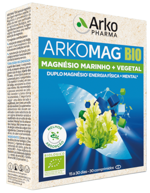 Комплекс вітамінів та мінералів Arkopharma Arkovital Double Magnesium Bio 30 таблеток (3578830124496/3578836127149) - зображення 1