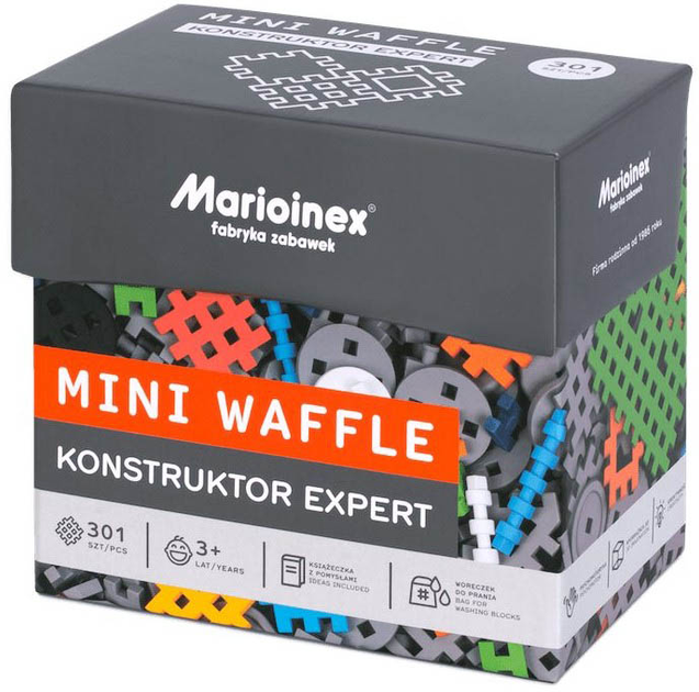Konstruktor Marioinex Mini Waffle Expert 301 elementów (5903033904039) - obraz 1