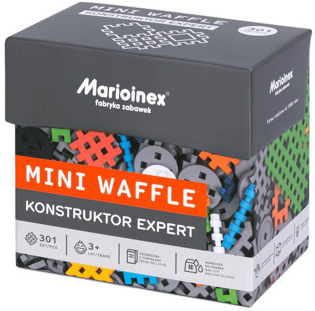 Klocki konstrukcyjne Marioinex Mini Waffle Expert 301 element (5903033904039) - obraz 1