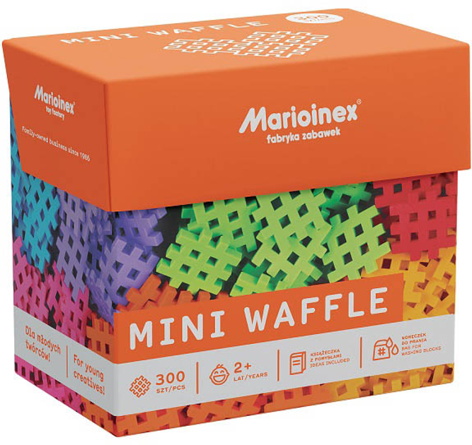 Konstruktor Marioinex Mini Waffle 300 elementów (5903033902189) - obraz 1