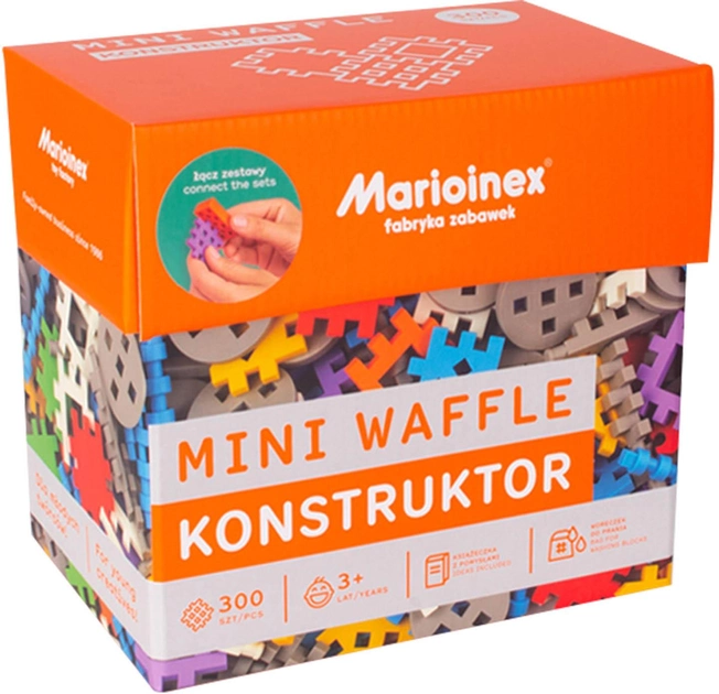 Konstruktor Marioinex Mini Waffle 300 elementów (5903033902271) - obraz 1