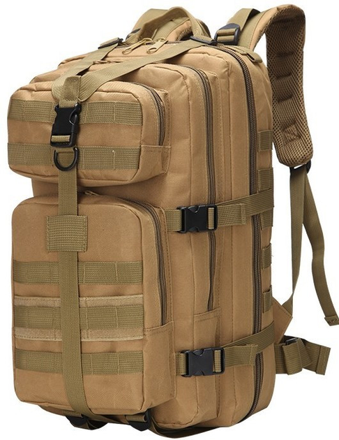 Штурмовий рюкзак тактичний 35 L 50х28х25 см Combat Койот (2000002733409) - зображення 1