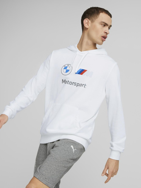 Худі чоловіче Puma BMW MMS ESS FT 53814302 L Біле (4065453005039) - зображення 1