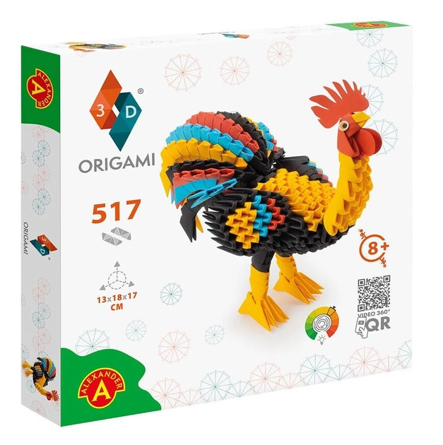 Набір для творчості Alexander Origami 3D Півень (5906018025743) - зображення 1