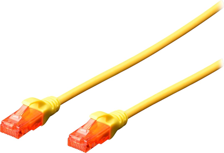 Patchcord Digitus UTP Cat 6 0.5 m Yellow (4016032371854) - obraz 1