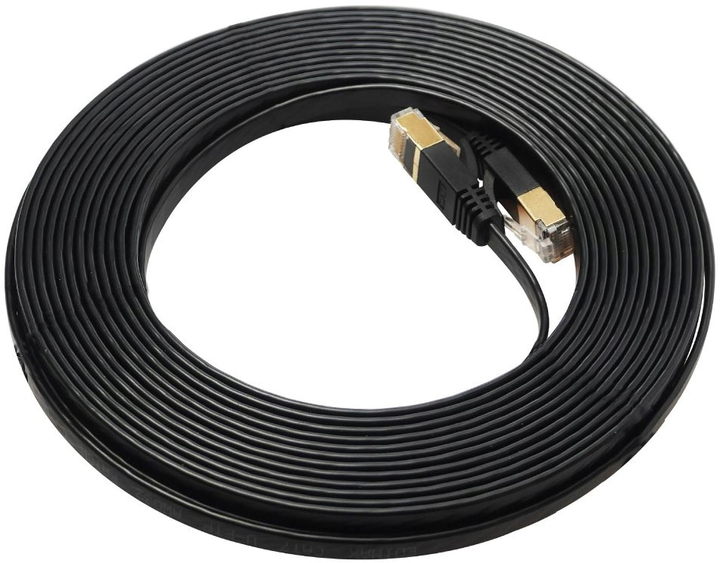 Patchcord Edimax U/FTP Cat 8 10 m Black (4717964703972) - obraz 1