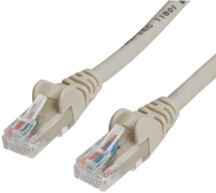 Patchcord Intellinet Cat 6 UTP 3 m Grey (766623334129) - obraz 1