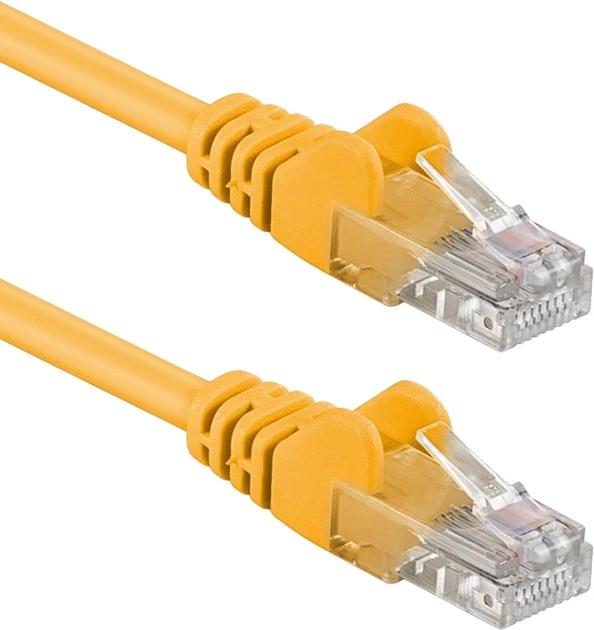 Patchcord Intellinet Cat 6 UTP 1 m Yellow (766623342346) - obraz 1
