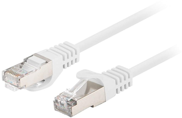 Patchcord Lanberg FTP Cat 6 0.25 m White (5901969436242) - obraz 1