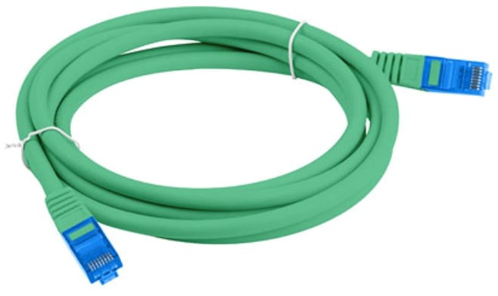 Патч-корд Lanberg S/FTP Cat 6a 15 м Green (5901969427240) - зображення 2