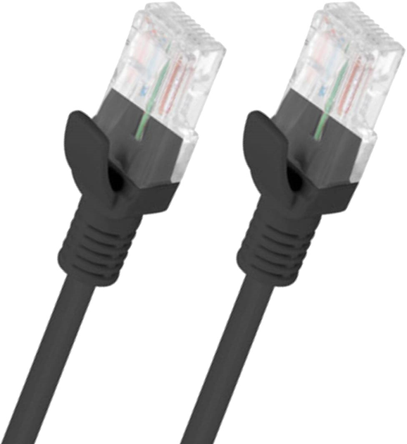 Patchcord Lanberg UTP Cat 5e 2 m Black (59019694067260 - obraz 2