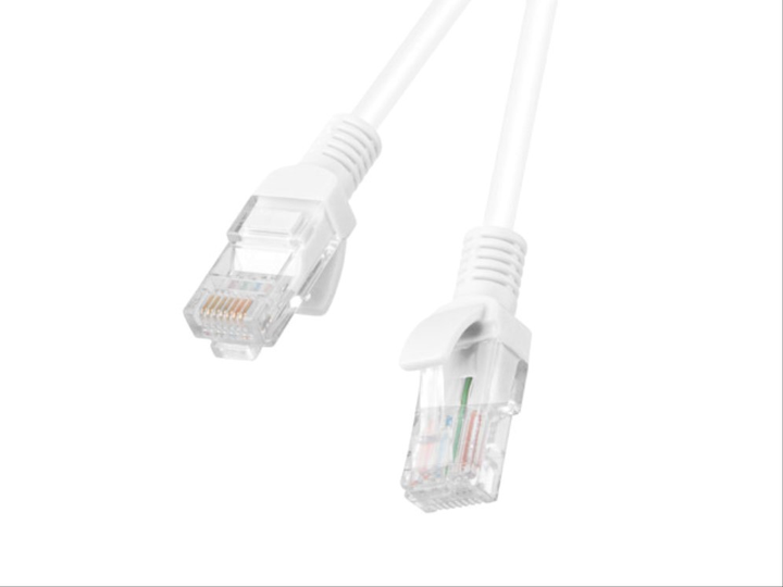 Patchcord Lanberg UTP Cat 6 1 m White (5901969421248) - obraz 1