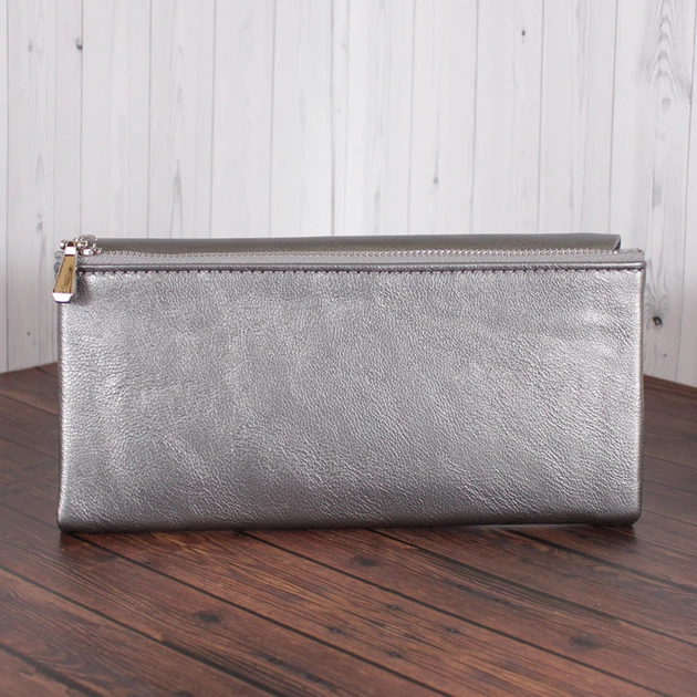 Кошелек C-8460A-silvery-grey Серебристо-серый - изображение 3