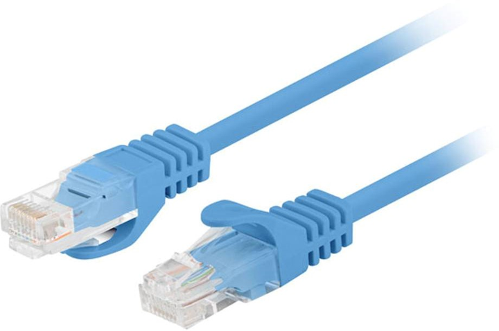 Patchcord Lanberg UTP Cat 5e 1.5 m Blue (5901969435566) - obraz 1