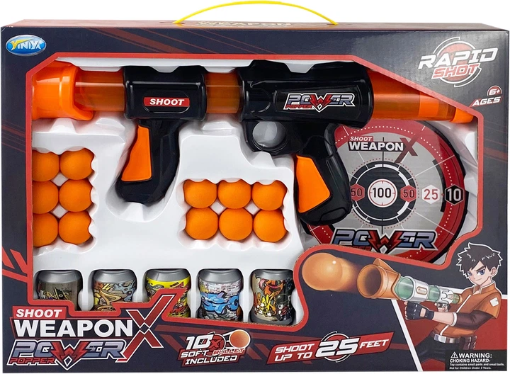 Игрушечный пистолет Le Neng Toys с мишенями (6910010668135) - Фото 1 Игрушечный пистолет Le Neng Toys с мишенями (6910010668135) - изображение 1