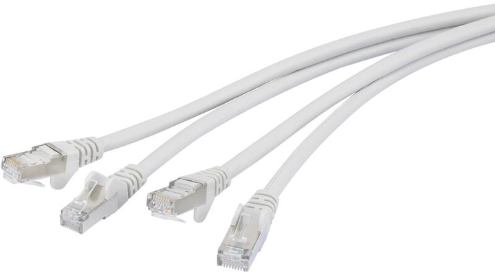 Патч-корд LogiLink Cat 6a S/FTP 0.5 м White (4052792020052) - зображення 2