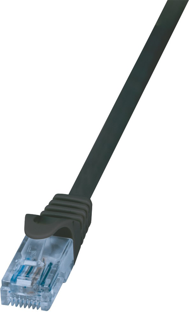 Патч-корд LogiLink Cat 6a S/FTP 0.5 м Black (4052792051476) - зображення 2