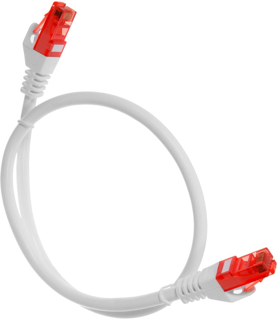 Patchcord Maclean UTP Cat 6 0.5 m White (5902211105893) - obraz 2