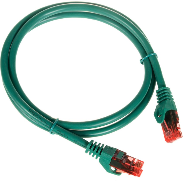 Патч-корд Maclean UTP Cat 6 1 м Green (5902211105985) - зображення 2