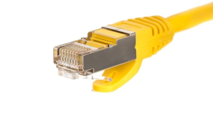 Патч-корд Netrack Cat 5e S/FTP 10 м Yellow (5908268774624) - зображення 2