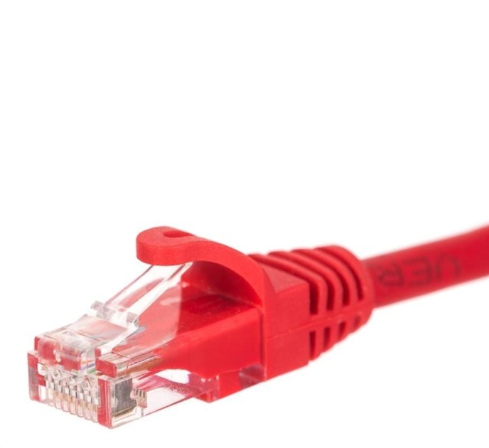 Patchcord Netrack Cat 5e UTP 0.5 m Red (5908268771449) - obraz 1