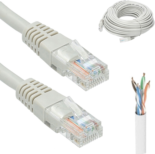 Patchcord Netrack Cat 5e S/FTP 2 m Grey (5908268771197) - obraz 1