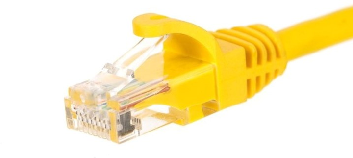 Patchcord Netrack Cat 6 UTP 0.5 m Yellow (5908268771050) - obraz 1