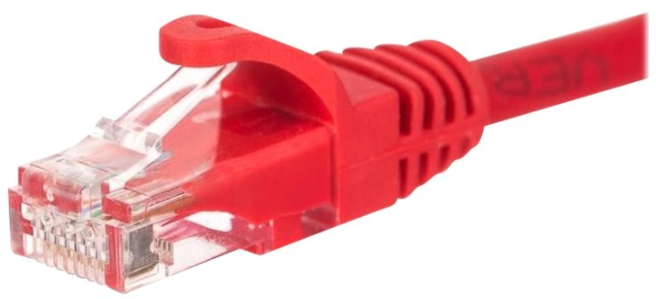 Patchcord Netrack Cat 6 UTP 0.25 m Red (5908268778455) - obraz 1