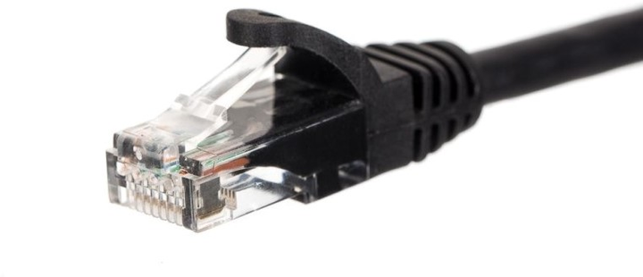 Patchcord Netrack Cat 6 UTP 0.25 m Black (5908268778486) - obraz 1