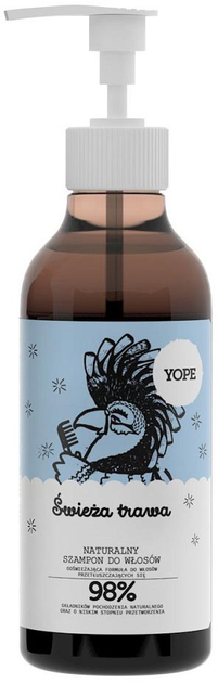 Szampon do włosów Yope Świeża Trawa naturalny 300 ml (5900168900363) - obraz 1