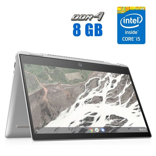 Ультрабук HP Chromebook x360 14 G1 / 14" (1920x1080) IPS Touch / Intel Core i5-8365U (4 (8) ядра по 1.6 - 4.1 GHz) / 8 GB DDR4 / 64 GB eMMC / Intel UHD Graphics 620 / WebCam / ChromeOS б/у - Фото 1 Ультрабук HP Chromebook x360 14 G1 / 14" (1920x1080) IPS Touch / Intel Core i5-8365U (4 (8) ядра по 1.6 - 4.1 GHz) / 8 GB DDR4 / 64 GB eMMC / Intel UHD Graphics 620 / WebCam / ChromeOS б/у - изображение 1