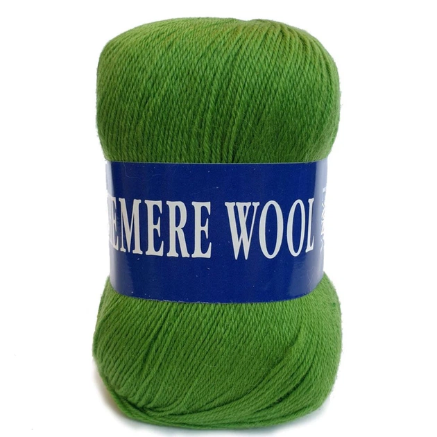 Пряжа Lana Cashemere Wool 1007 зеленый - изображение 2