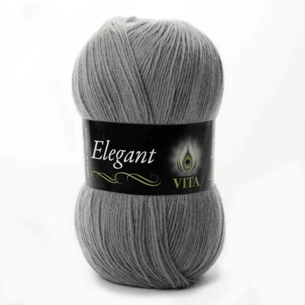 Пряжа Vita Elegant 2091 сірий - Фото 2 Пряжа Vita Elegant 2091 сірий - зображення 2