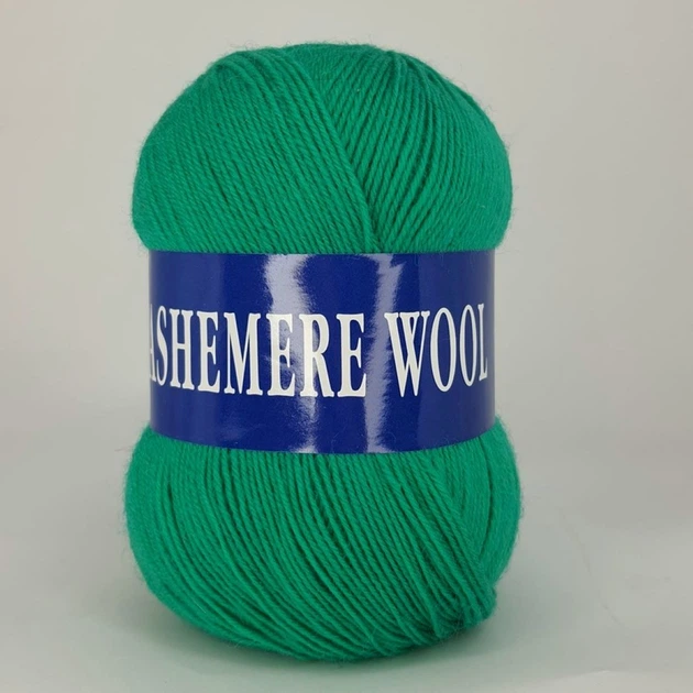 Пряжа Lana Cashemere Wool 1034 зеленый - изображение 2