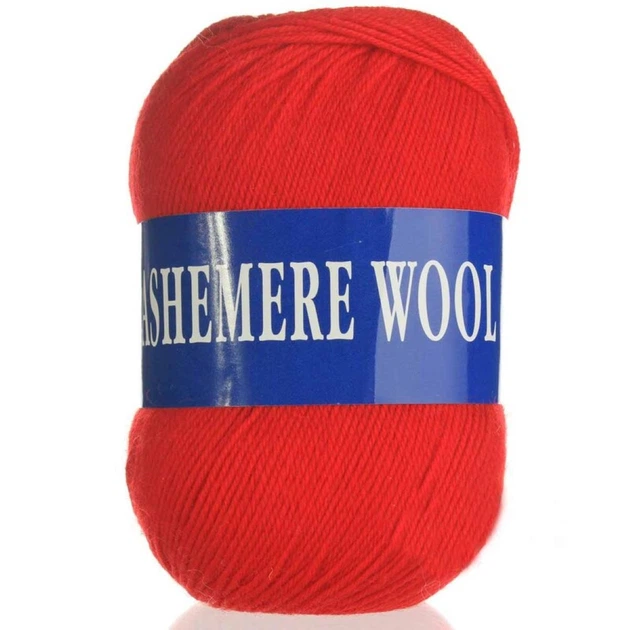 Пряжа Lana Cashemere Wool 1003 красный - Фото 2 Пряжа Lana Cashemere Wool 1003 красный - изображение 2