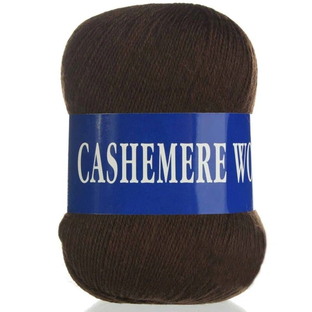Пряжа Lana Cashemere Wool 1006 шоколад - Фото 2 Пряжа Lana Cashemere Wool 1006 шоколад - изображение 2
