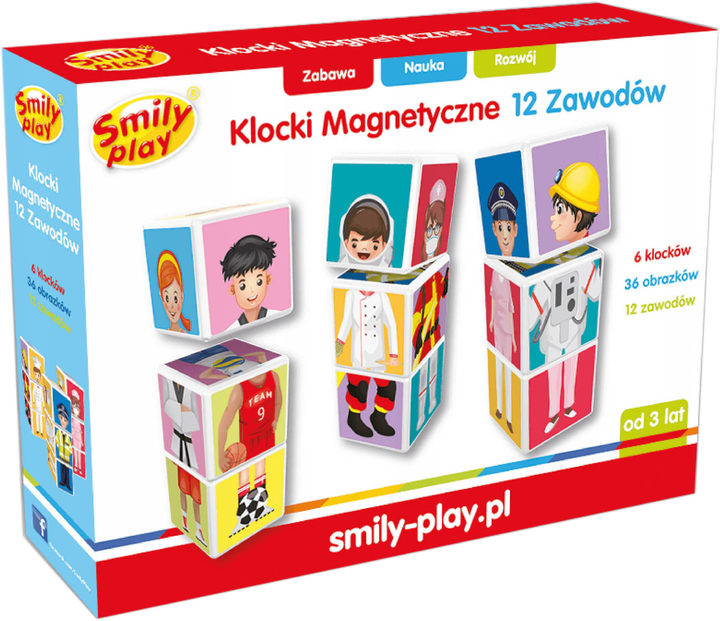 Konstruktor Smily Play Klocki Magnetyczne Zawody 6 elementów (5905375834654) - obraz 1