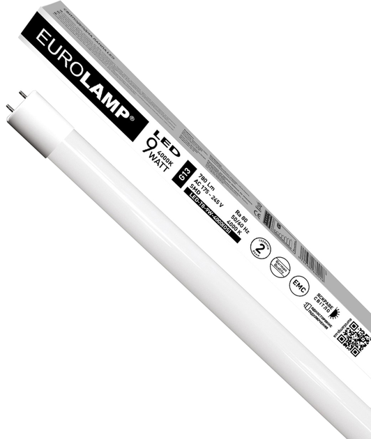 Светодиодная лампа Eurolamp LED T8 9Вт 4000К – фото, отзывы ...
