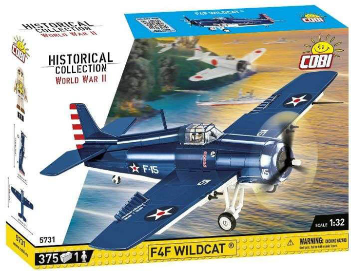 Конструктор Cobi Historical Collection World War II F4F Wildcat 375 деталей (5902251057312) - зображення 1